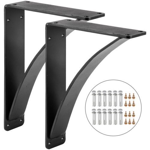 VEVOR Heavy Duty Shelf Brackets 2 Pack, Floating Shelf Bracket 9x12x4"