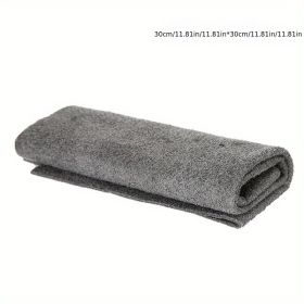 1pc Thickened Magic Cleaning Cloth For Countertop Window Glass, Cleaning Tool For Home Car Boat, Kitchen Accessories (Color: Grey, size: 30cmx30cm)