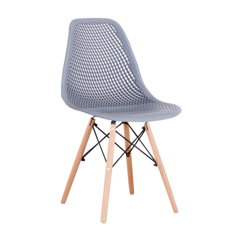 Set of 4 Modern Style Dining Chair, Shell Lounge Plastic Chair for Kitchen, Dining, Bedroom